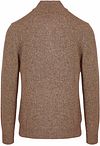 Profuomo Half Zip Pullover Lambswool Melange Camel Product / Achterkant