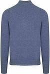 NZA Half Zip Sweater Christopher Melange  Soft Blue Product / Achterkant