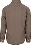 BOSS Relegant Overhemd Linnen Taupe Product / Achterkant