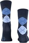 Burlington Manchester Socken Kariert Blau 6120 Product / Achterkant