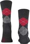 Burlington Manchester Socken Kariert Grau 3096 Product / Achterkant