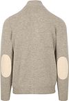 Barbour Zip Cardigan Wool Greige Product / Achterkant