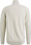 Cast Iron Knitted Half Zip Pullover Ecru Product / Achterkant