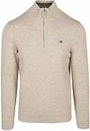 Gant Half Zip Pullover Light Beige 8030564-291 order online | Suitable