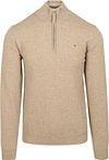 Gant Halfzip-Wollpullover Logo Beige 87213-295 kaufen | Suitable