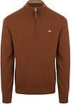 Gant Halfzip-Wollpullover mit Logo Braun kaufen | 87213-229 | Suitable