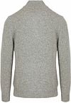 Profuomo Half Zip Pullover Lammwolle Melange Grau Product / Achterkant
