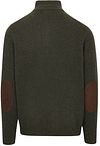 Barbour Sweater Wool Patch Green Product / Achterkant