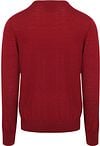 King Essentials The John Pullover Merino Rood Product / Achterkant
