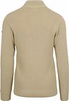 No Excess Pull Demi-Zip Mélanger Structure Beige Product / Achterkant