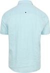 No Excess Short Sleeve Overhemd Linnen Lichtblauw Product / Achterkant