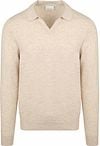 Profuomo Longsleeve Polo Shirt Wool Blend Sand order online | PPWJ30022A-F5 | Suitable Lithuania