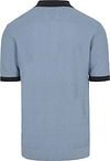 Scotch And Soda Knitted Polo Shirt Structure Blue Product / Achterkant