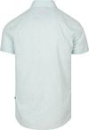 Suitable Short Sleeves Chemise Cotton Slub Vert Clair Product / Achterkant