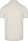 Suitable Knitted Half Zip Polo Beige Product / Achterkant