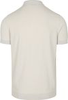 Suitable Knitted Half Zip Polo Shirt Beige Product / Achterkant