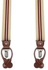 Suitable Luxe Hosenträger Streifen Beige kaufen | SUS-Y-LUX-3,5 cm beige/bordeaux stripe | Suitable