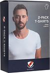 Suitable Otaru T-Shirt Wide Round Neck Blanc 2-Pack Verpakking
