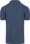 Suitable Respect Polo Structure Knit Blauw Product / Achterkant