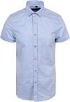 Suitable Short Sleeve Overhemd Linnen Lichtblauw SH-KM-24-02 kopen | Suitable