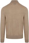 Suitable Merino Half Zip Sweater Beige Product / Achterkant