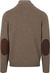 Barbour Mocker Sweater Wool Taupe Product / Achterkant