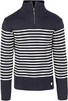 Armor-Lux Camionneur Half Zip Pullover Wolle gestreift Navy 75735-429 kaufen | Suitable