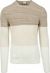 Blue Industry Pullover Strepen Beige KBIS24-M11-TAUPE kopen | Suitable