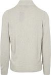 NZA Half Zip Trui Wolmix Adan Greige Product / Achterkant