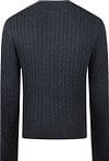 McGregor Cable Pullover Merinowolle Melange Navy Product / Achterkant