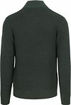 No Excess Half Zip Pullover Structure Melange Dark Green Product / Achterkant