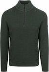 No Excess Halfzip Pullover Struktur Melange Dunkelgrün 25230904-052 kaufen | Suitable