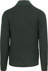 No Excess Halfzip Pullover Struktur Melange Dunkelgrün Product / Achterkant