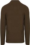 Profuomo Half Zip Pullover Structure Dunkelgrün Product / Achterkant