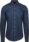 Suitable Overhemd Extra Lange Mouwen Jacquard Navy Product