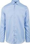Suitable Overhemd Dubbelmanchet Blauw Product / Achterkant