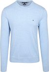 Tommy Hilfiger Pull Cotton Kashmir Bleu Clair MW0MW28046-DVD commander en ligne | Suitable