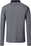 Casa Moda Long Sleeve Poloshirt Structure Blau Product / Achterkant