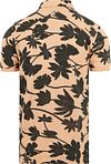 Cast Iron Polo Shirt Orange Flowers  Product / Achterkant