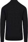 King Essentials The Michael Half Zip Pull Merino Black Product / Achterkant
