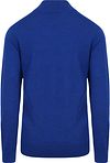 King Essentials The Michael Half Zip Pull Merino Bleu Royal Product / Achterkant