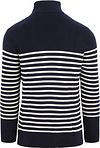 KnowledgeCotton Apparel Pullover Wool Navy Halfzip Product / Achterkant
