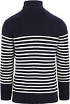 KnowledgeCotton Apparel Pullover Wol Navy Halfzip Product / Achterkant