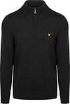 Lyle & Scott Half Zip Pullover Merino Wool Black KN2112V-Z865 order online | Suitable