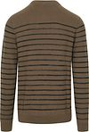 Petrol Sweater Streifen Dunkelgrün Product / Achterkant