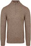 Profuomo Half Zip Pullover Lambswool Melange Camel PPVJ30045A-G order online | Suitable
