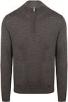 Profuomo Pullover Half Zip Laine Merino Marron Foncé PP2J00012C-H2 commander en ligne | Suitable