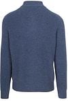 Steppin' Out Half Zip Trui Lamswol Mid Blauw Product / Achterkant
