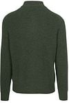 Steppin' Out Half Zip Trui Lamswol Olijfgroen Product / Achterkant