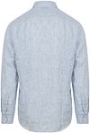 Suitable Chemise Lin Rayures Bleu Clair Product / Achterkant